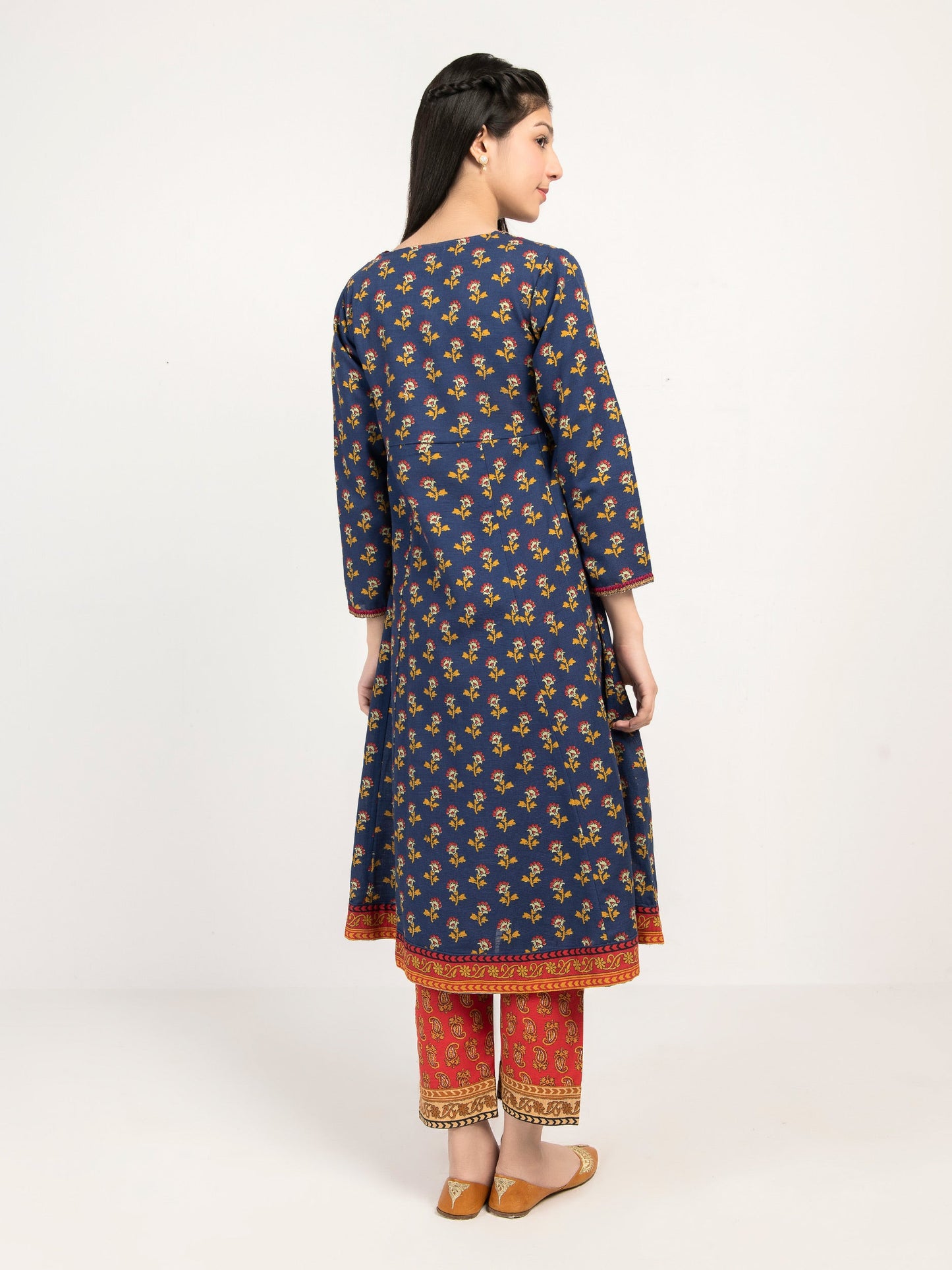 Embroidered Khaddar Suit