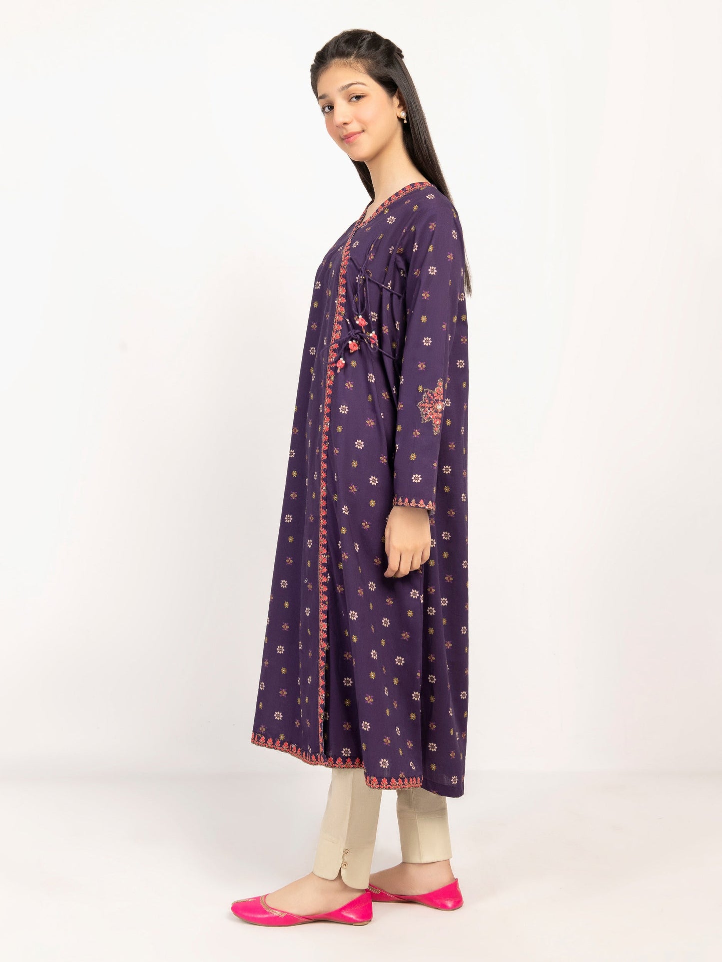 Embroidered Winter Cotton Angrakha