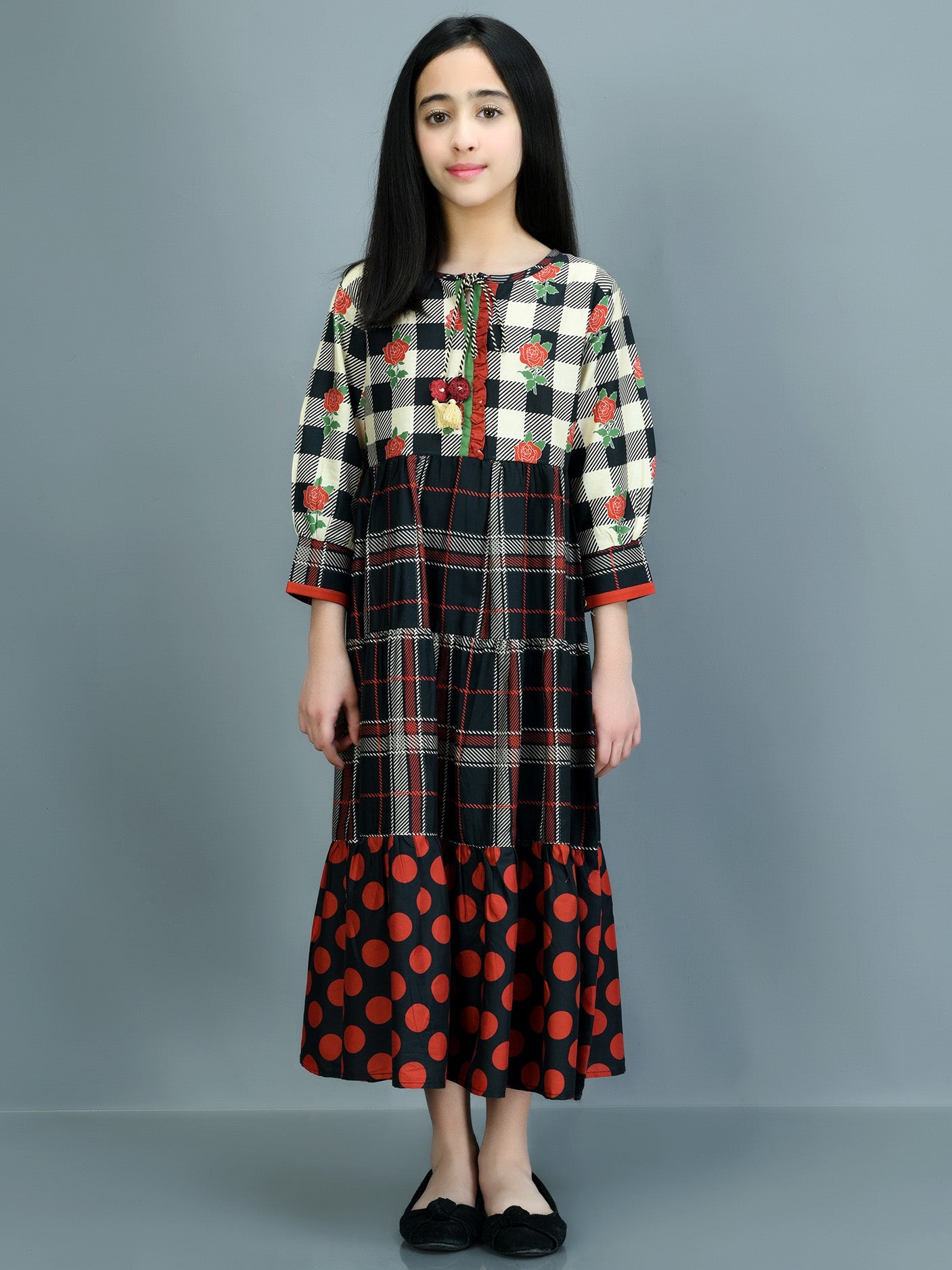 Printed Winter Cotton Dress