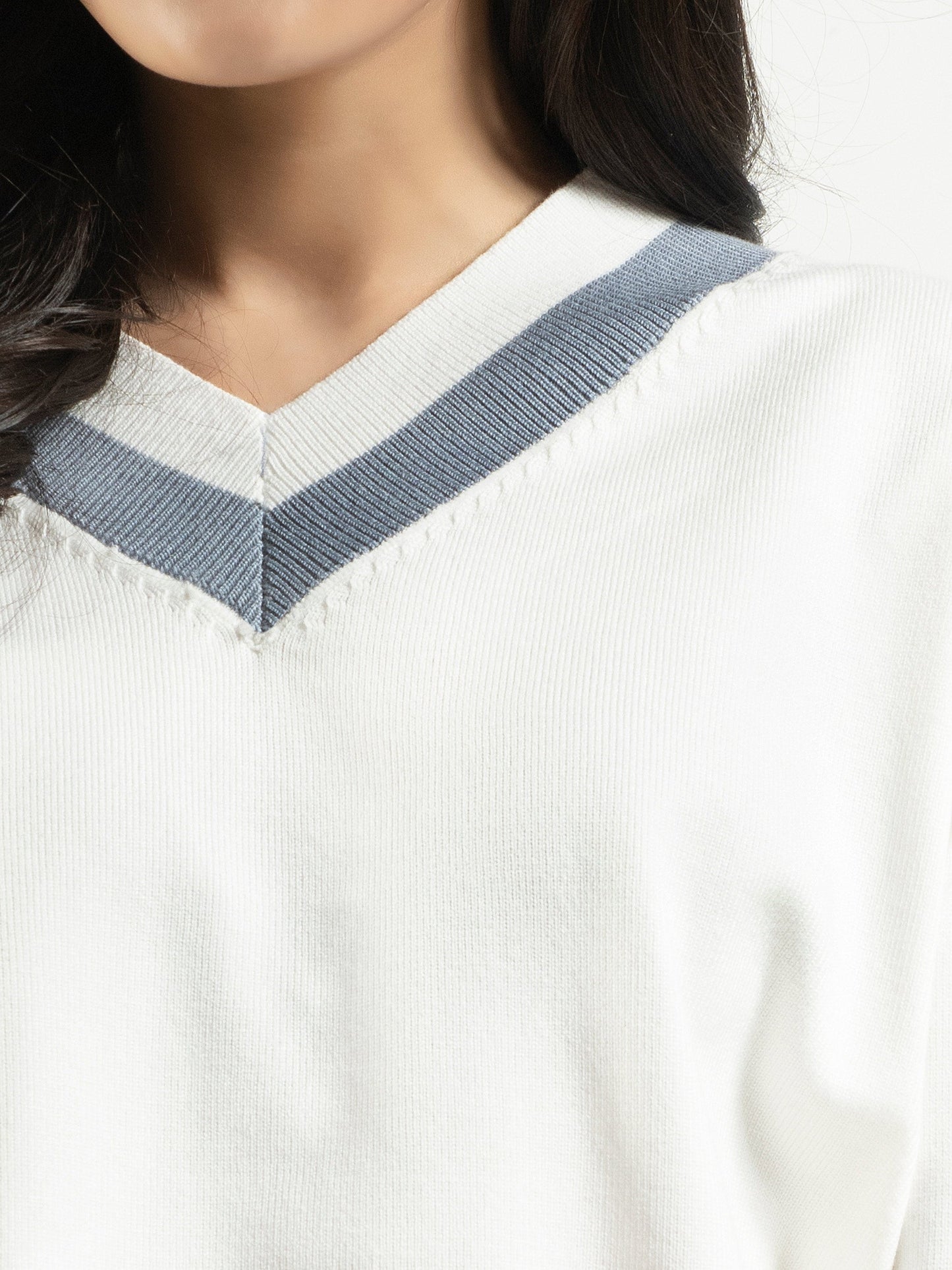 Basic White Sweater