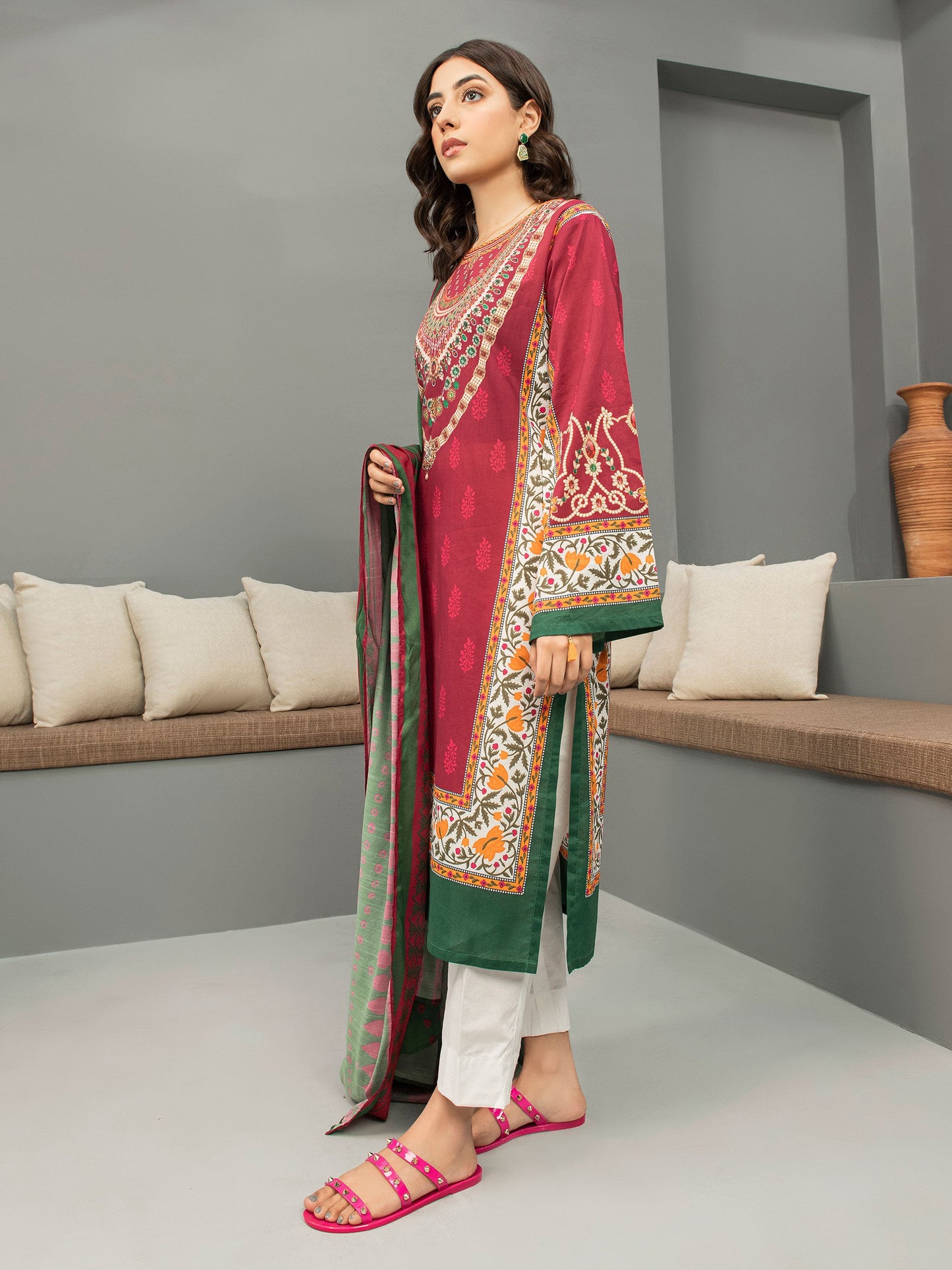 2 Piece Printed Lawn Suit