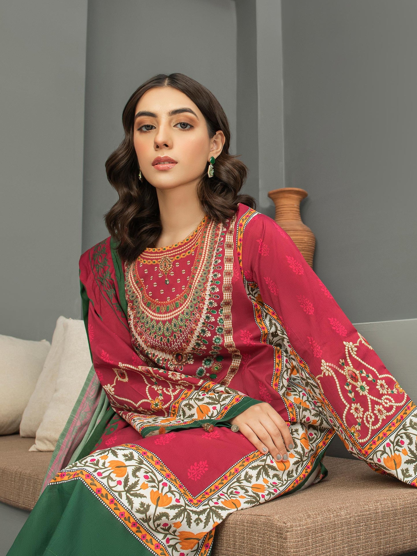 2 Piece Printed Lawn Suit