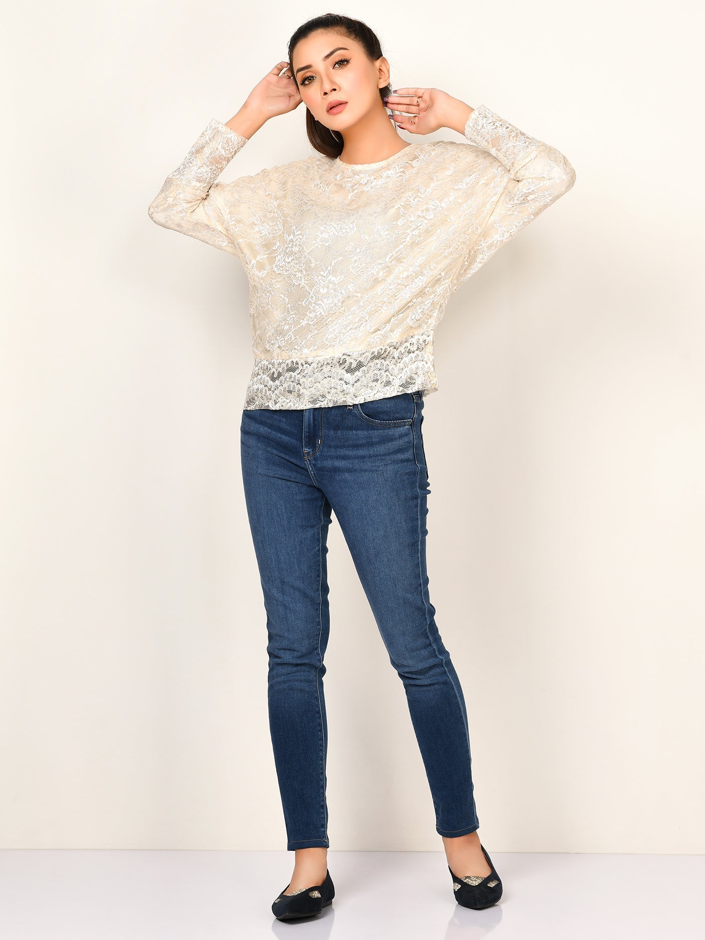 Shimmer Net Top