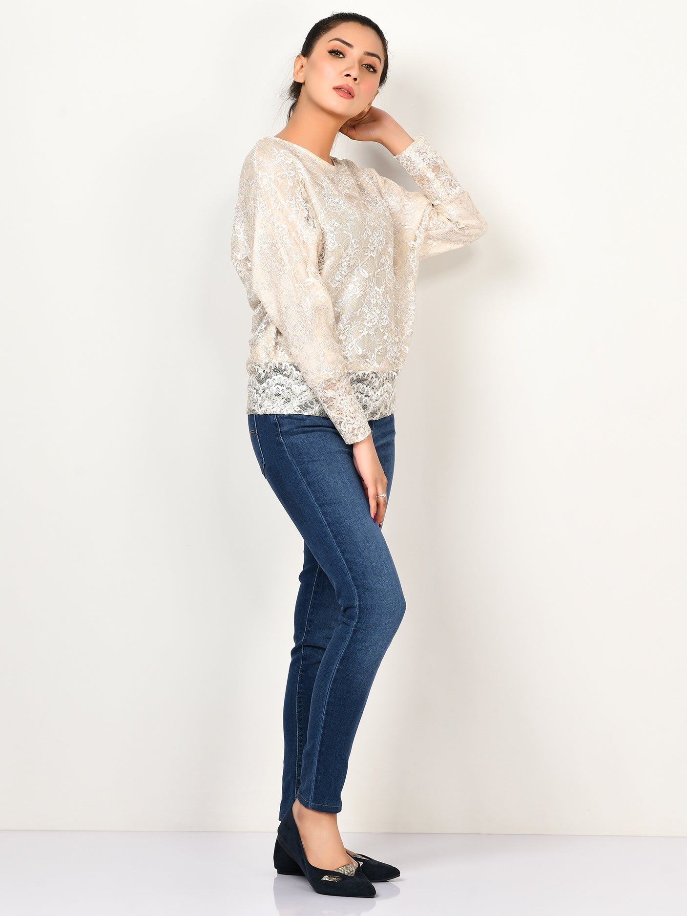 Shimmer Net Top
