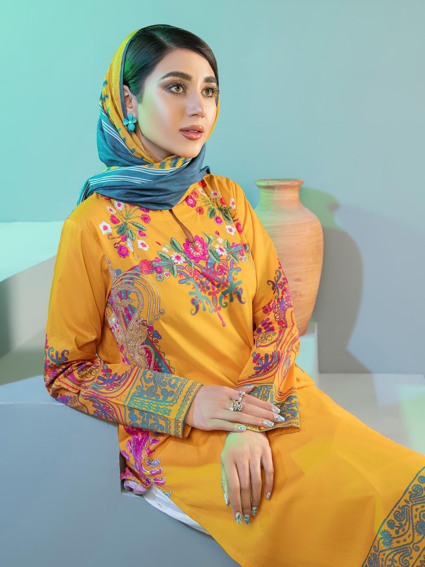 2 Piece Printed Lawn Suit