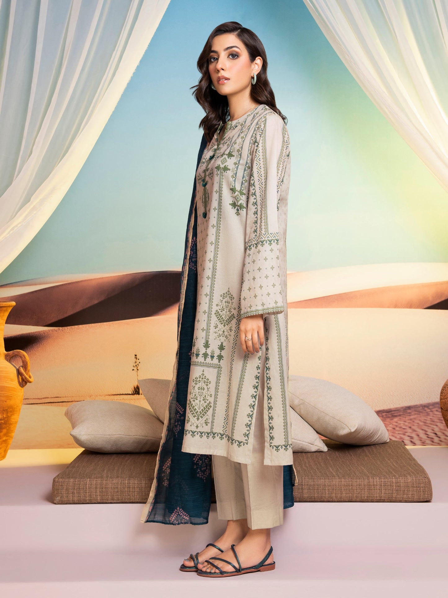 2 Piece Printed Lawn Suit