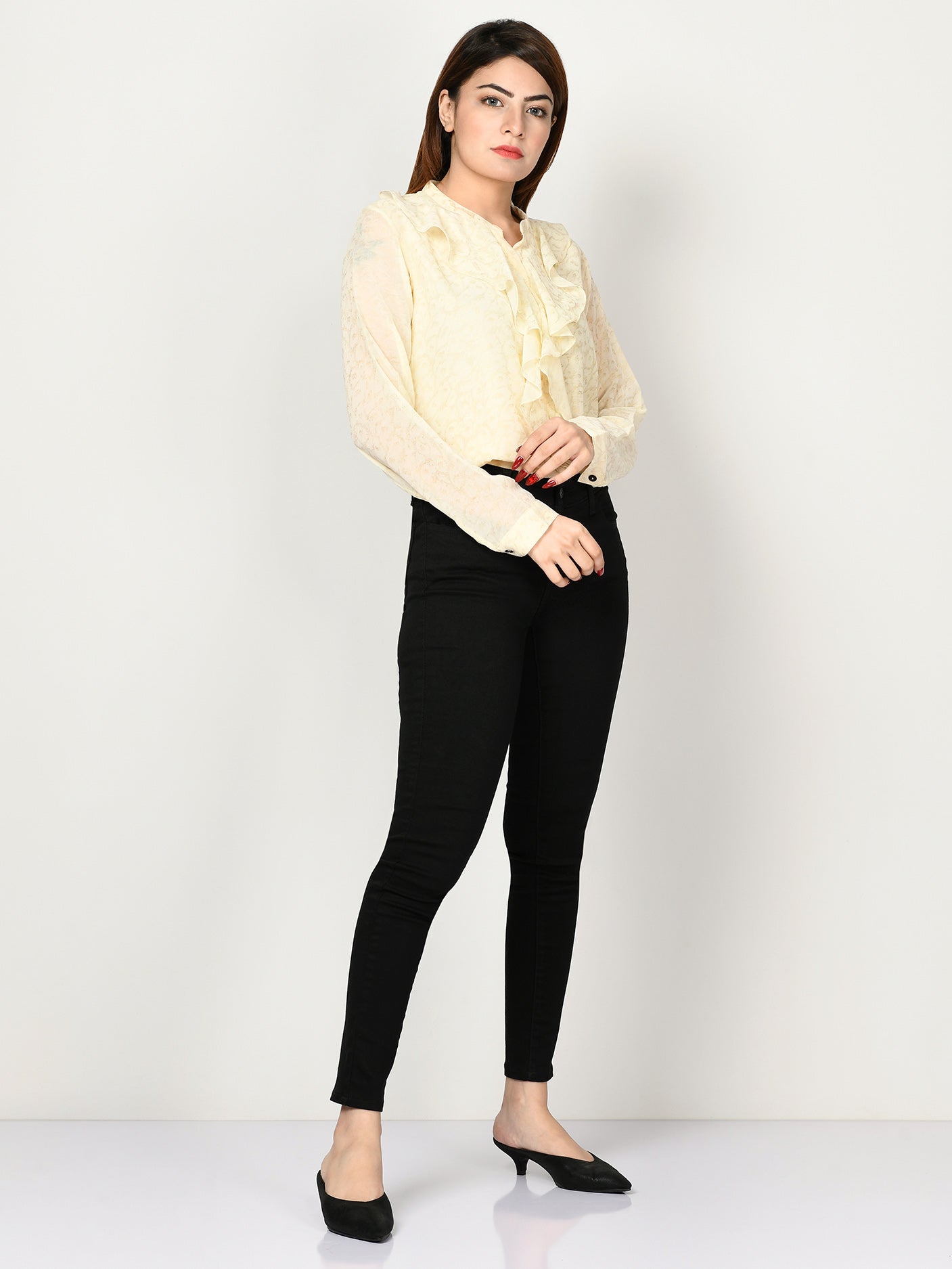 Printed Chiffon Top