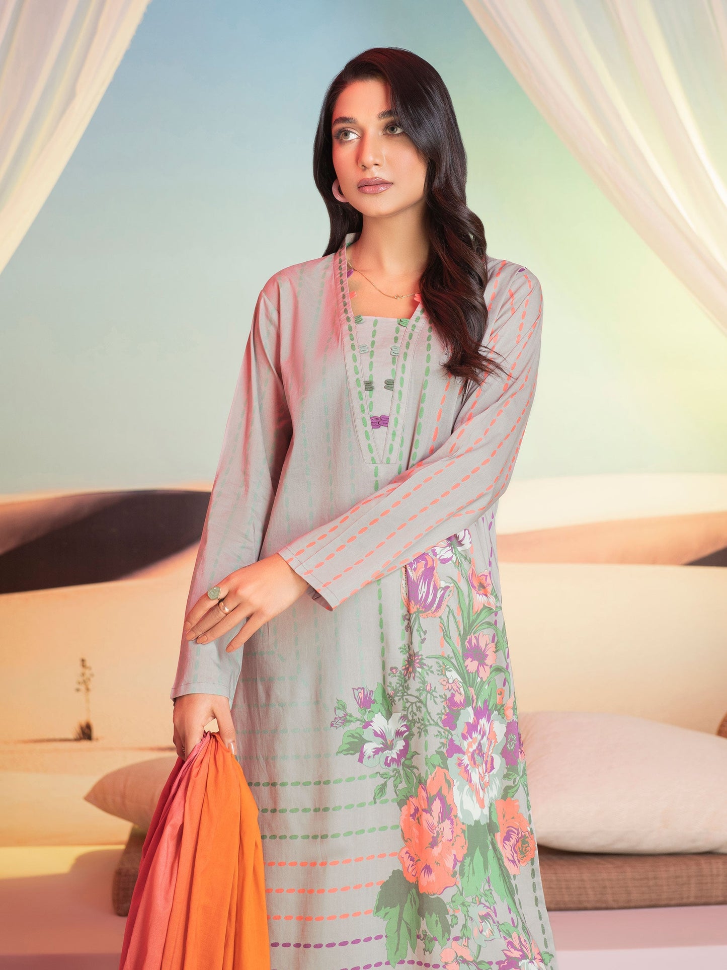 3 Piece Printed Lawn Suit