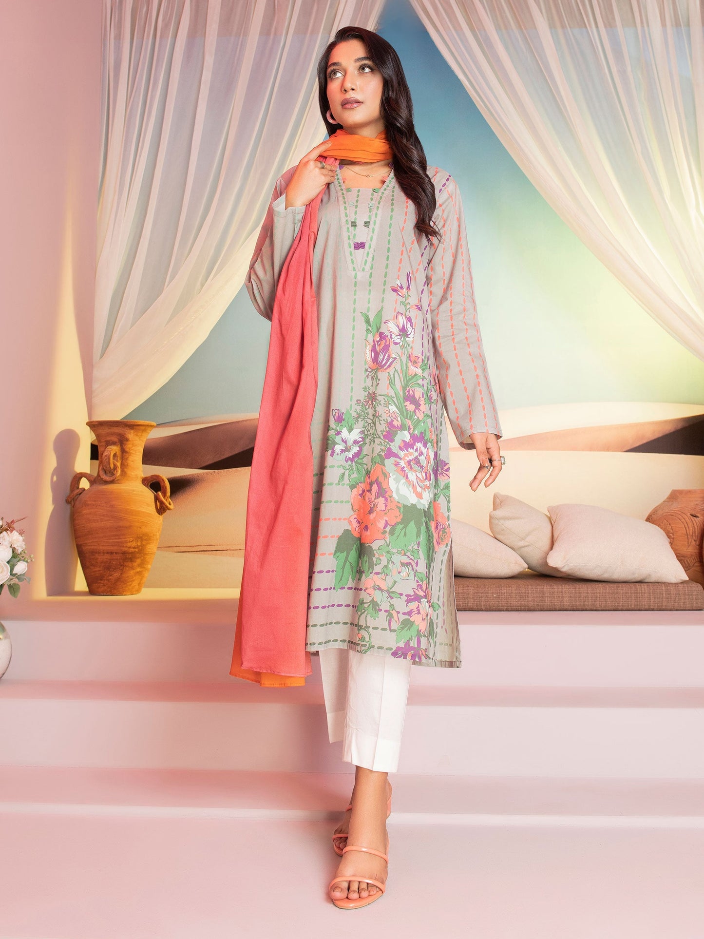 3 Piece Printed Lawn Suit