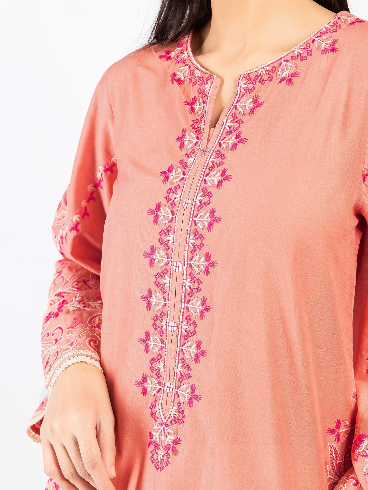 Embroidered Cambric Shirt