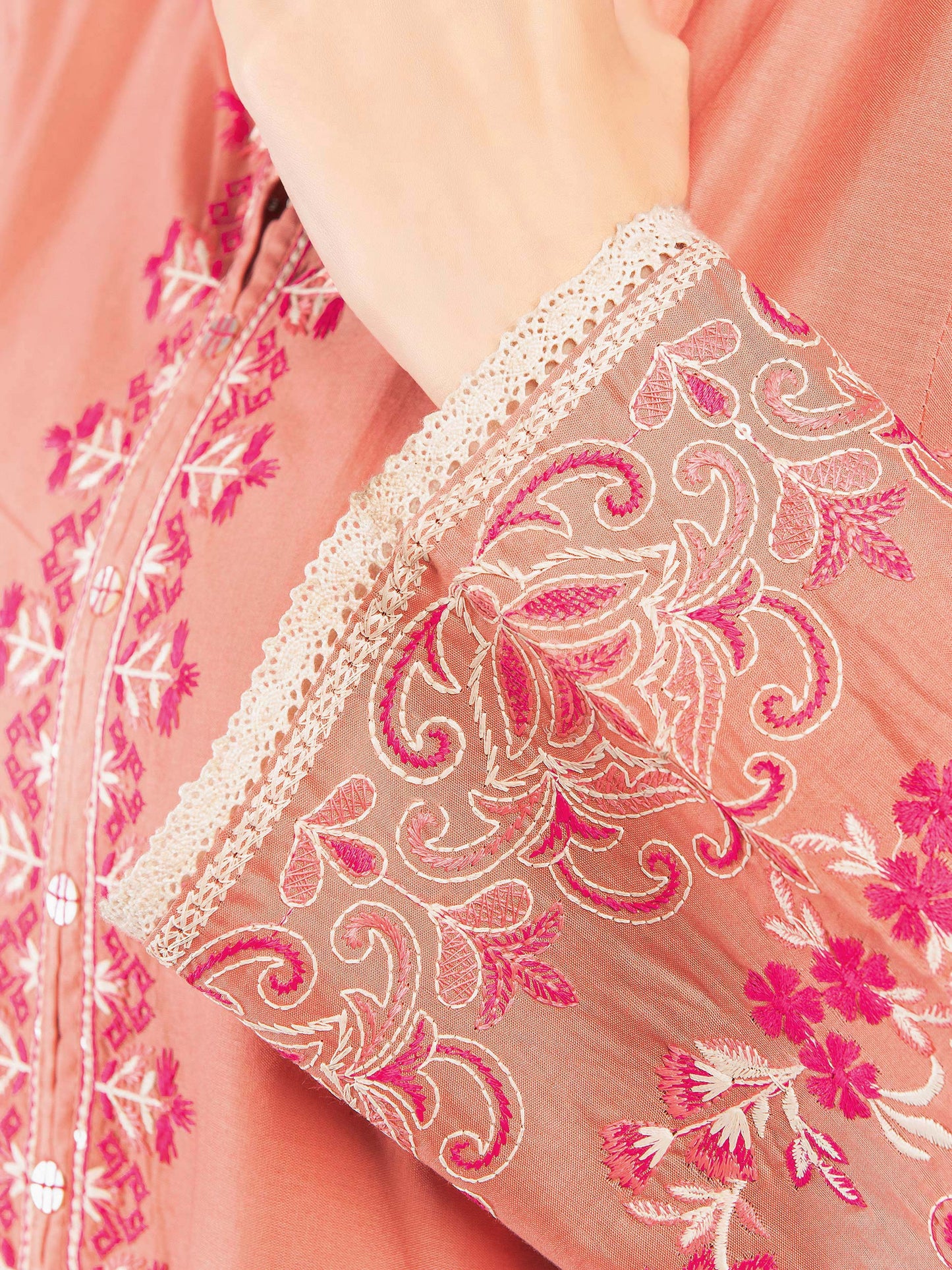 Embroidered Cambric Shirt