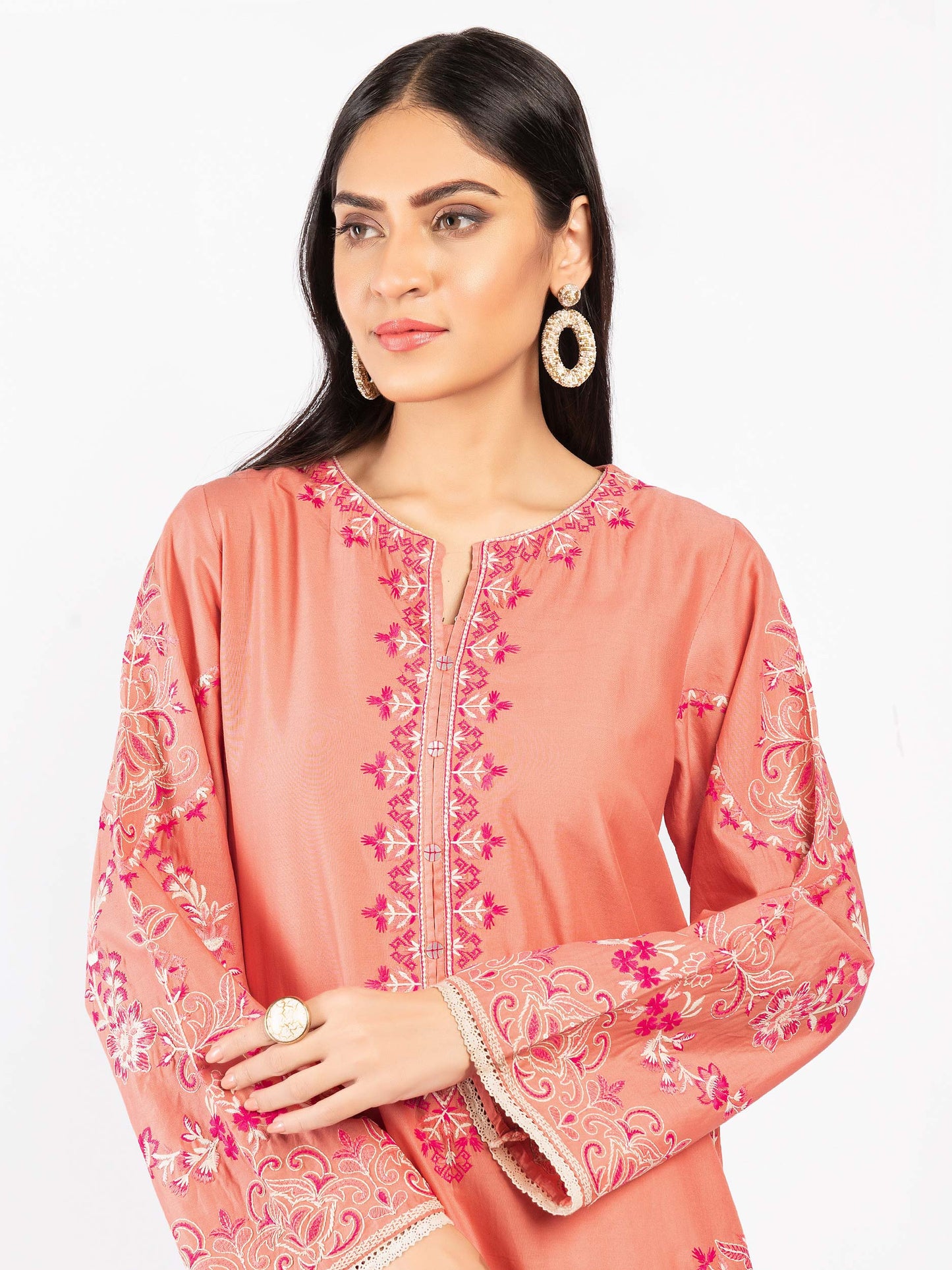 Embroidered Cambric Shirt