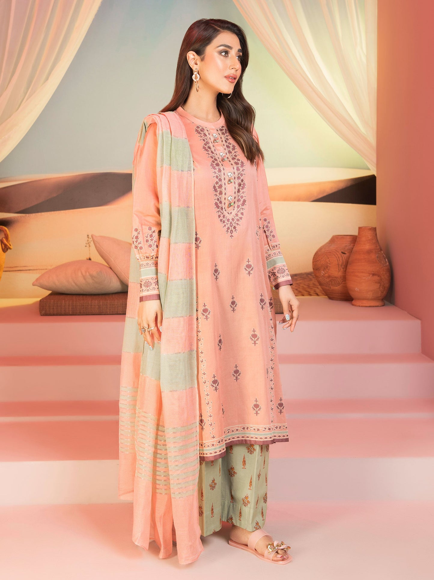 3 Piece Printed Lawn Suit