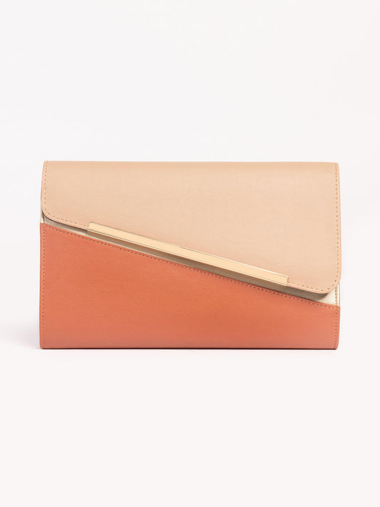 Two Tone Clutch Bag