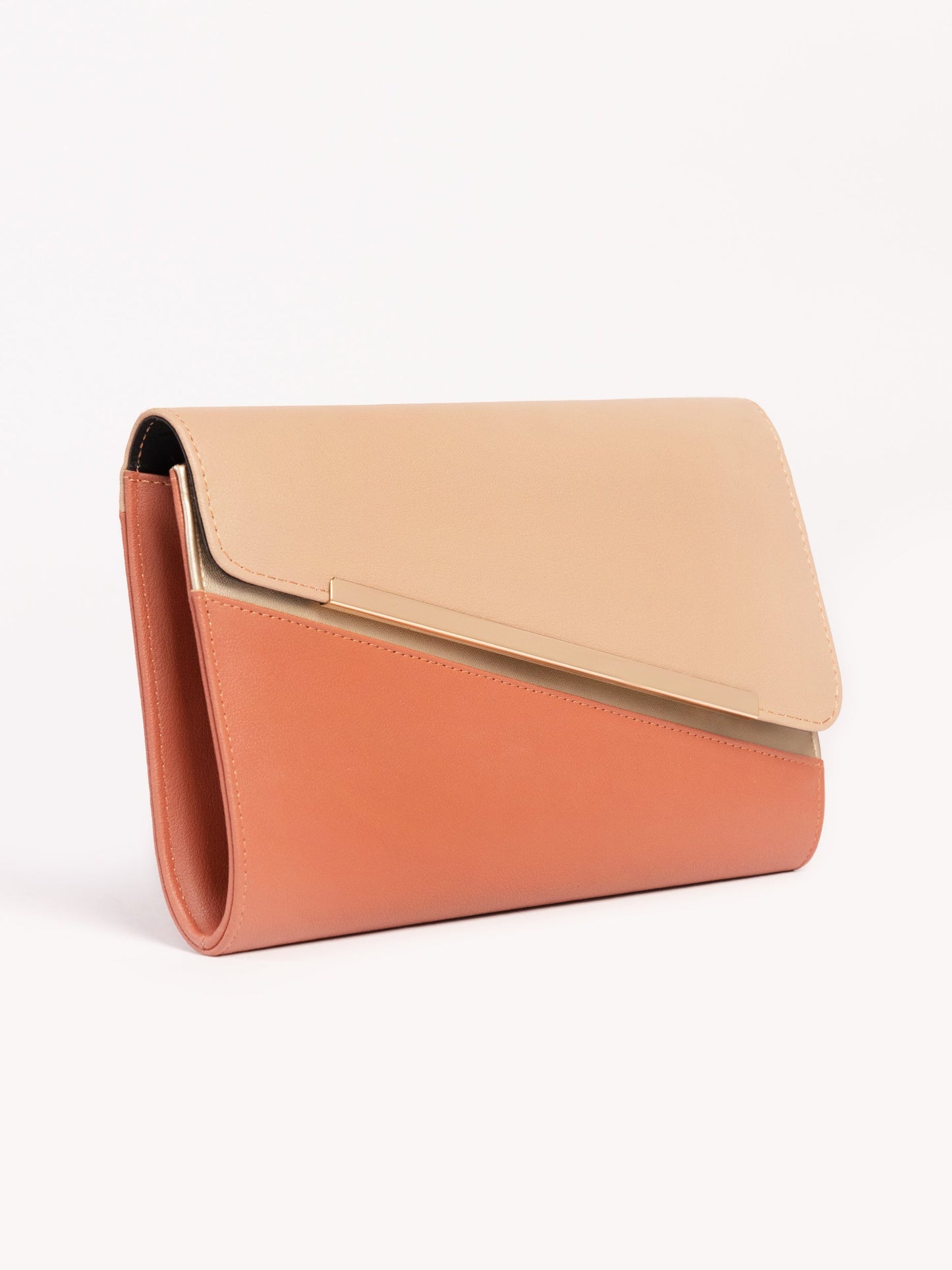 Two Tone Clutch Bag