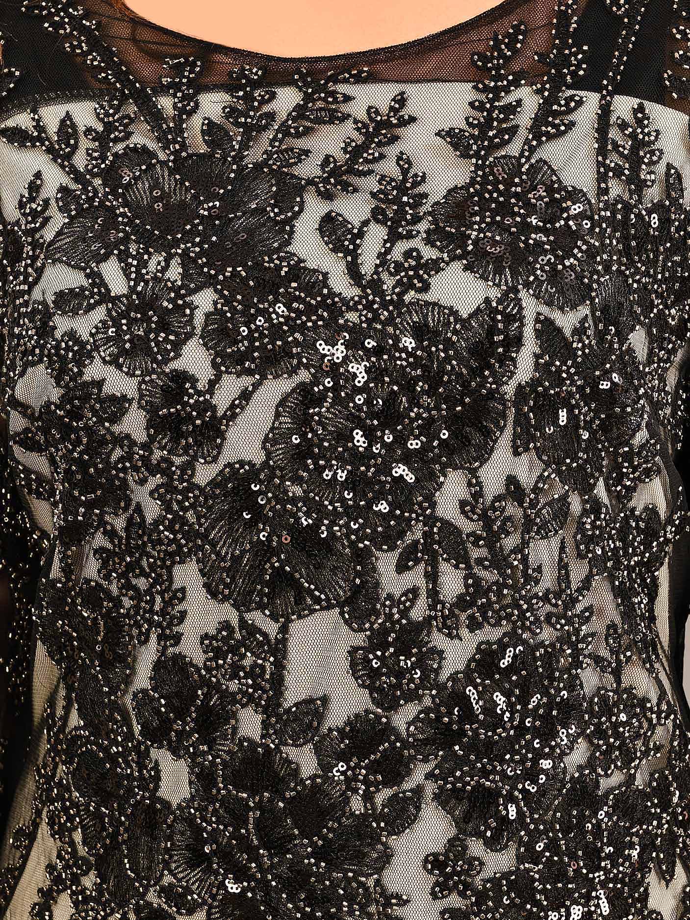 Beaded Net Dress