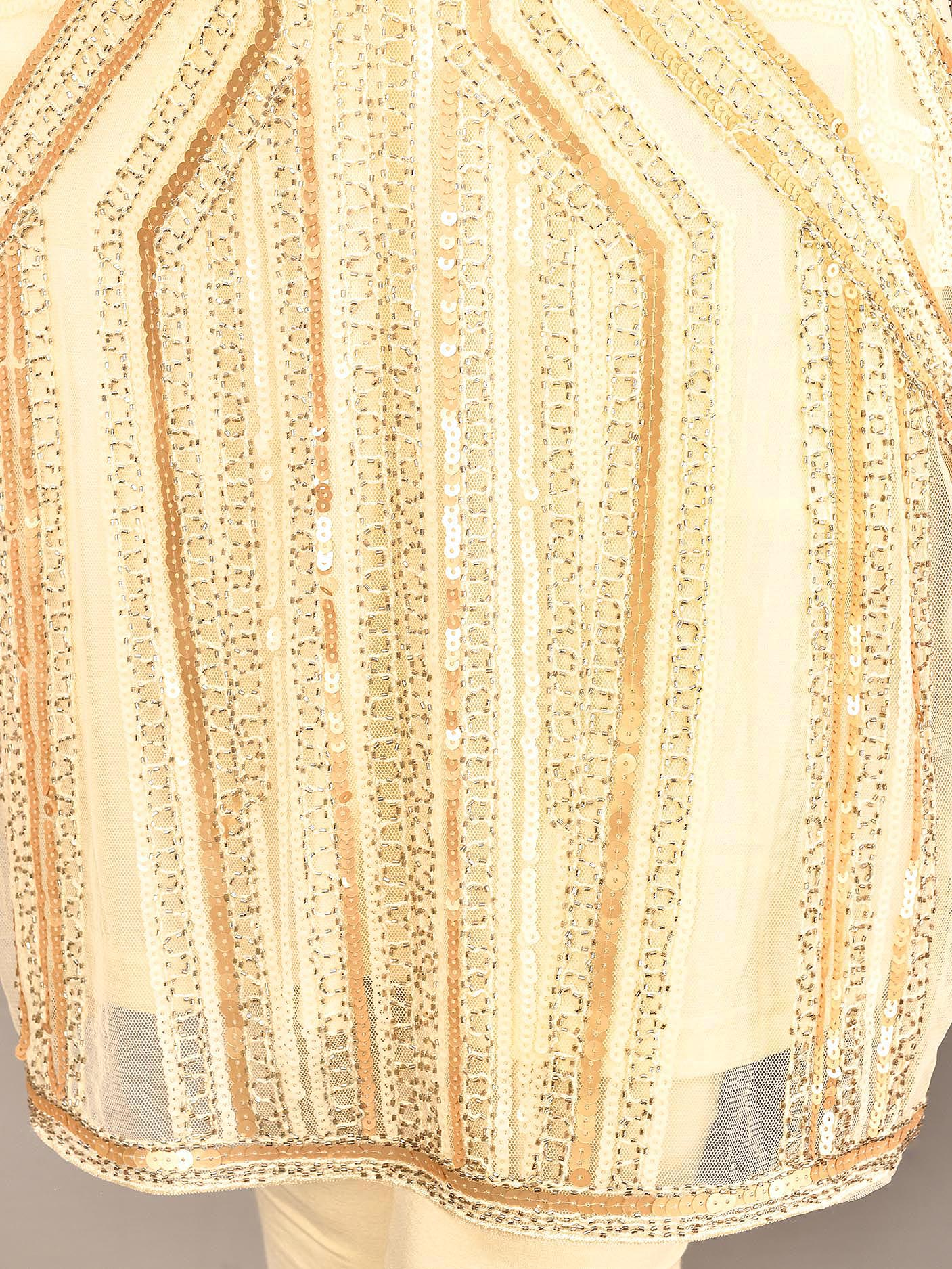 Sequined Net Dress