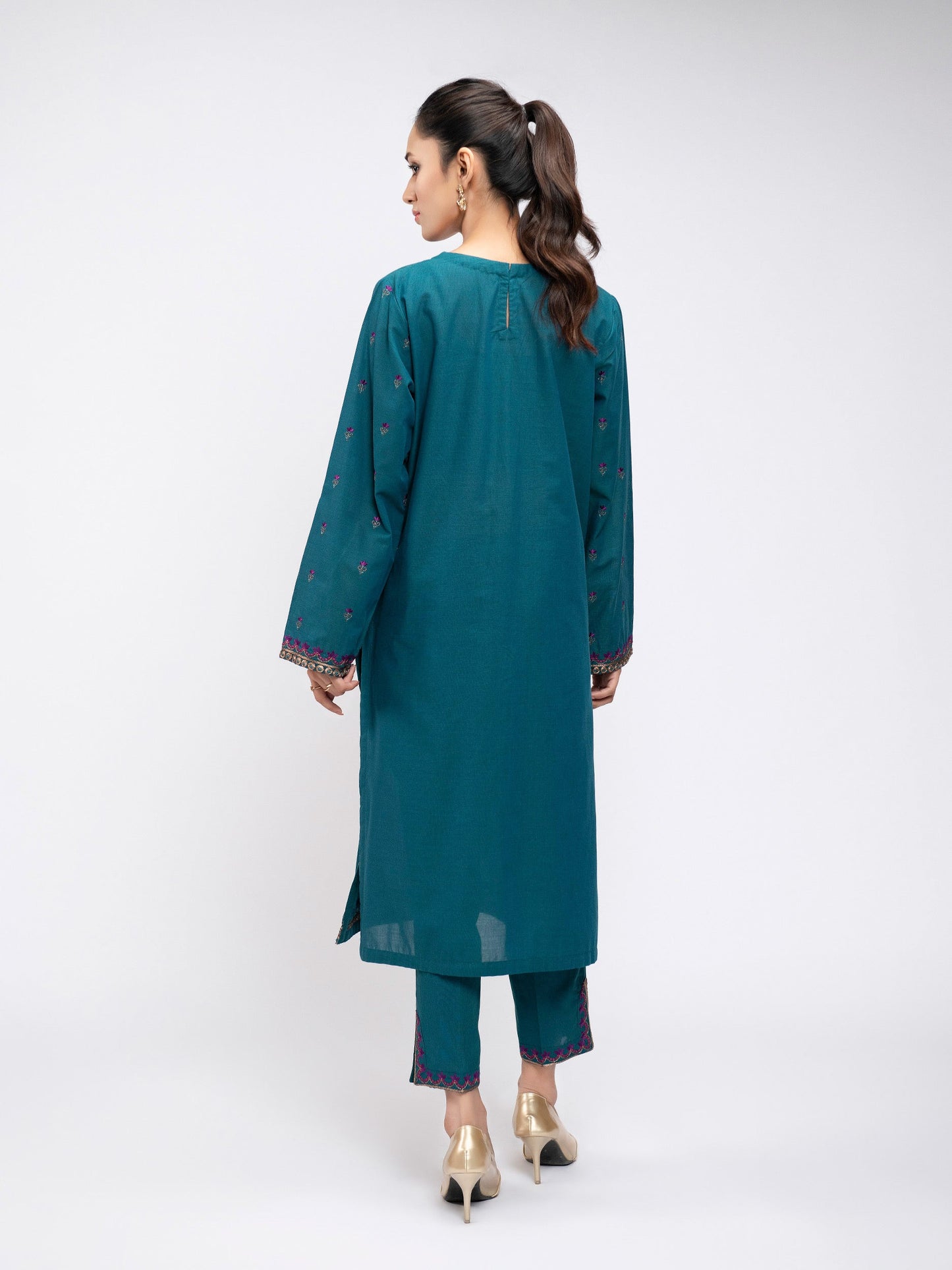Embroidered Yarn Dyed Suit
