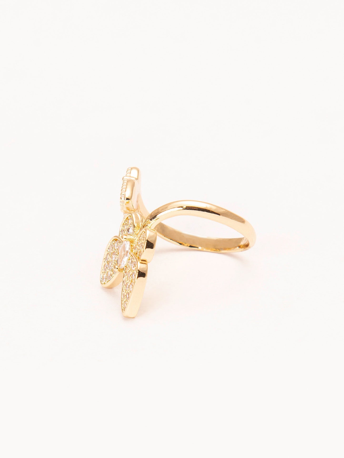 Two Heads Butterfly Ring