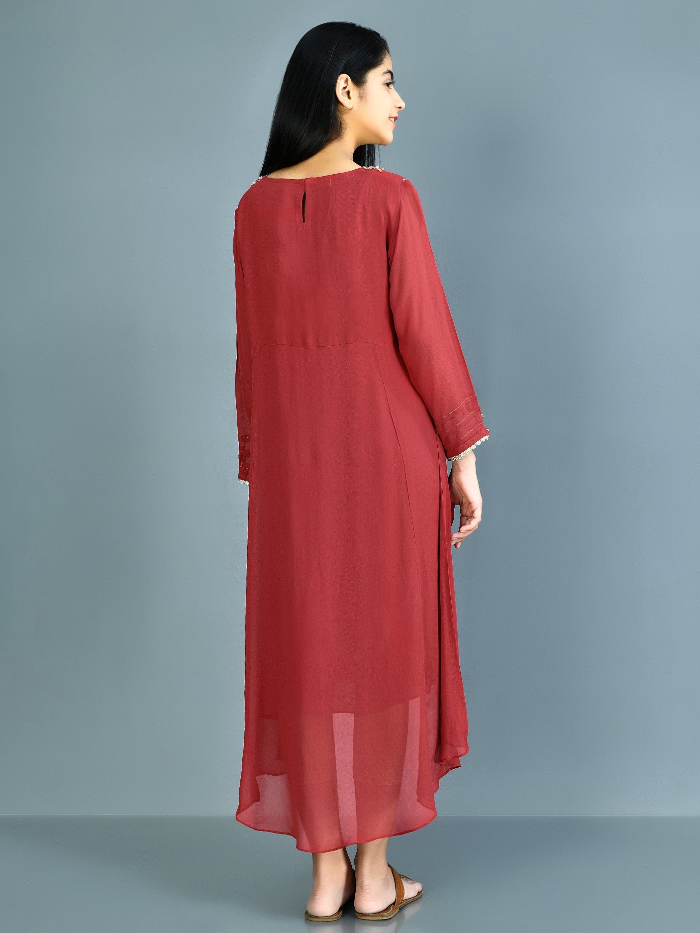 Embellished Chiffon Shirt