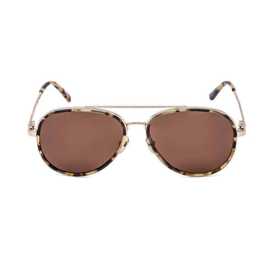 Calvin Klein Unisex Tortoise Round Sunglasses CK18103S