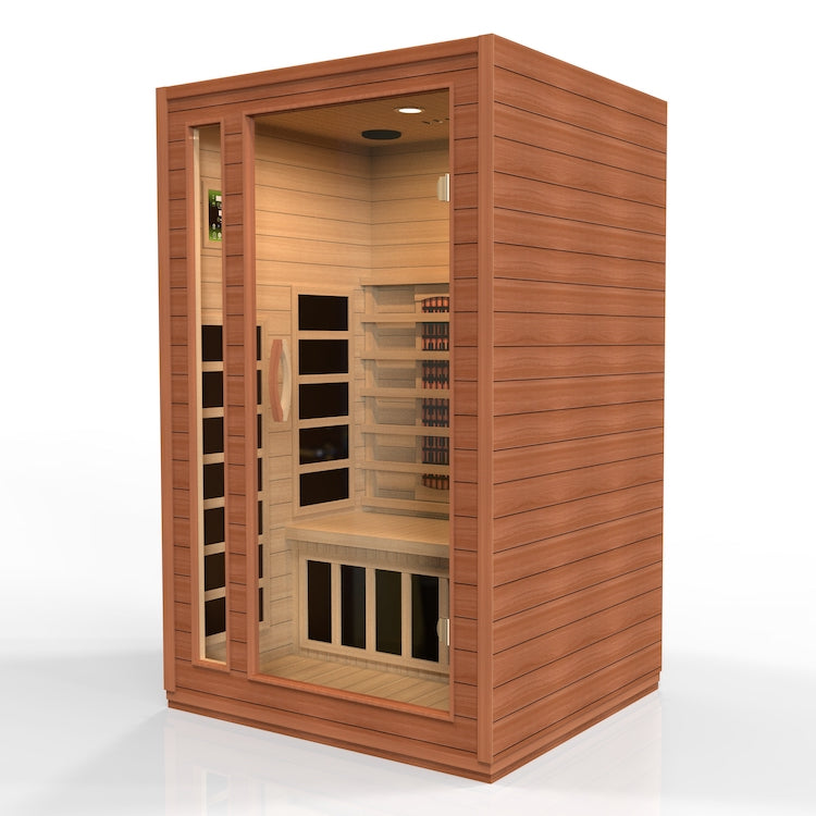 Dynamic Cordoba 2-Person Full Spectrum  Near Zero EMF FAR Infrared Sauna (Canadian Hemlock)