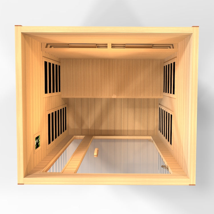 Dynamic Cordoba 2-Person Full Spectrum  Near Zero EMF FAR Infrared Sauna (Canadian Hemlock)