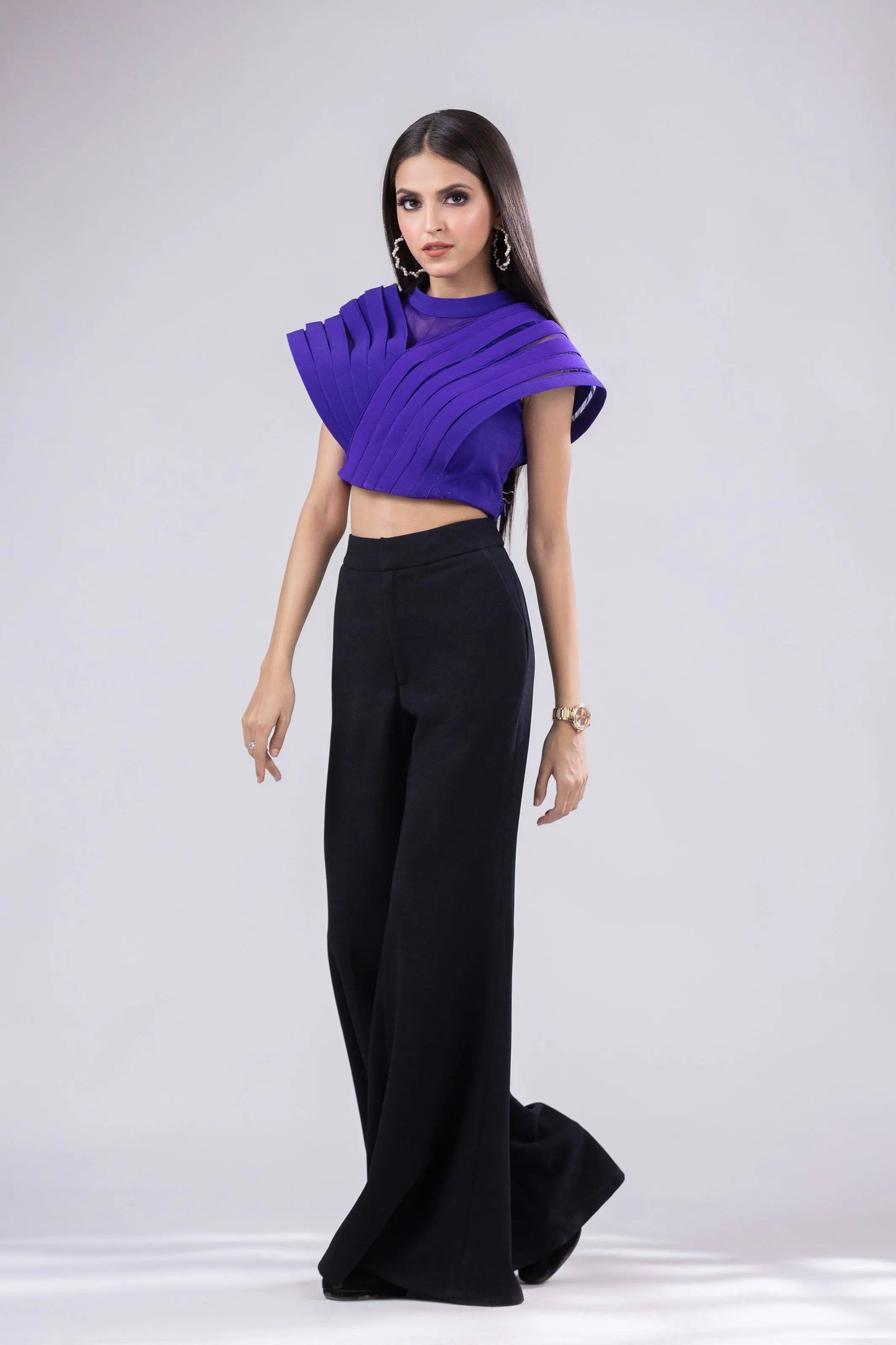 Purple Halterneck Top