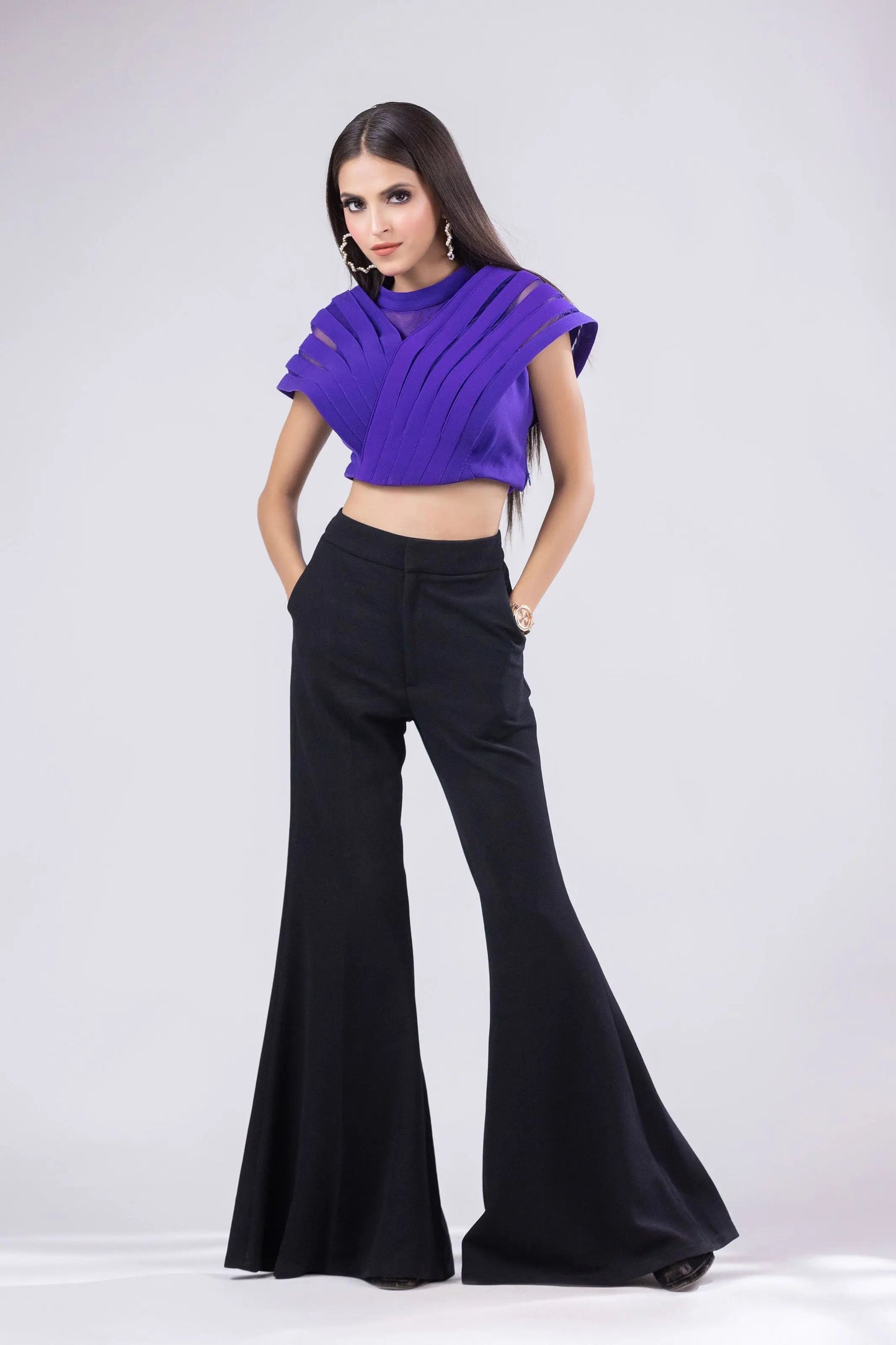 Purple Halterneck Top