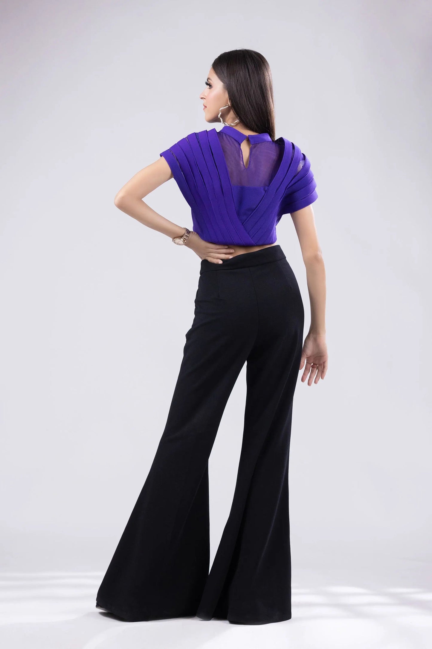 Purple Halterneck Top