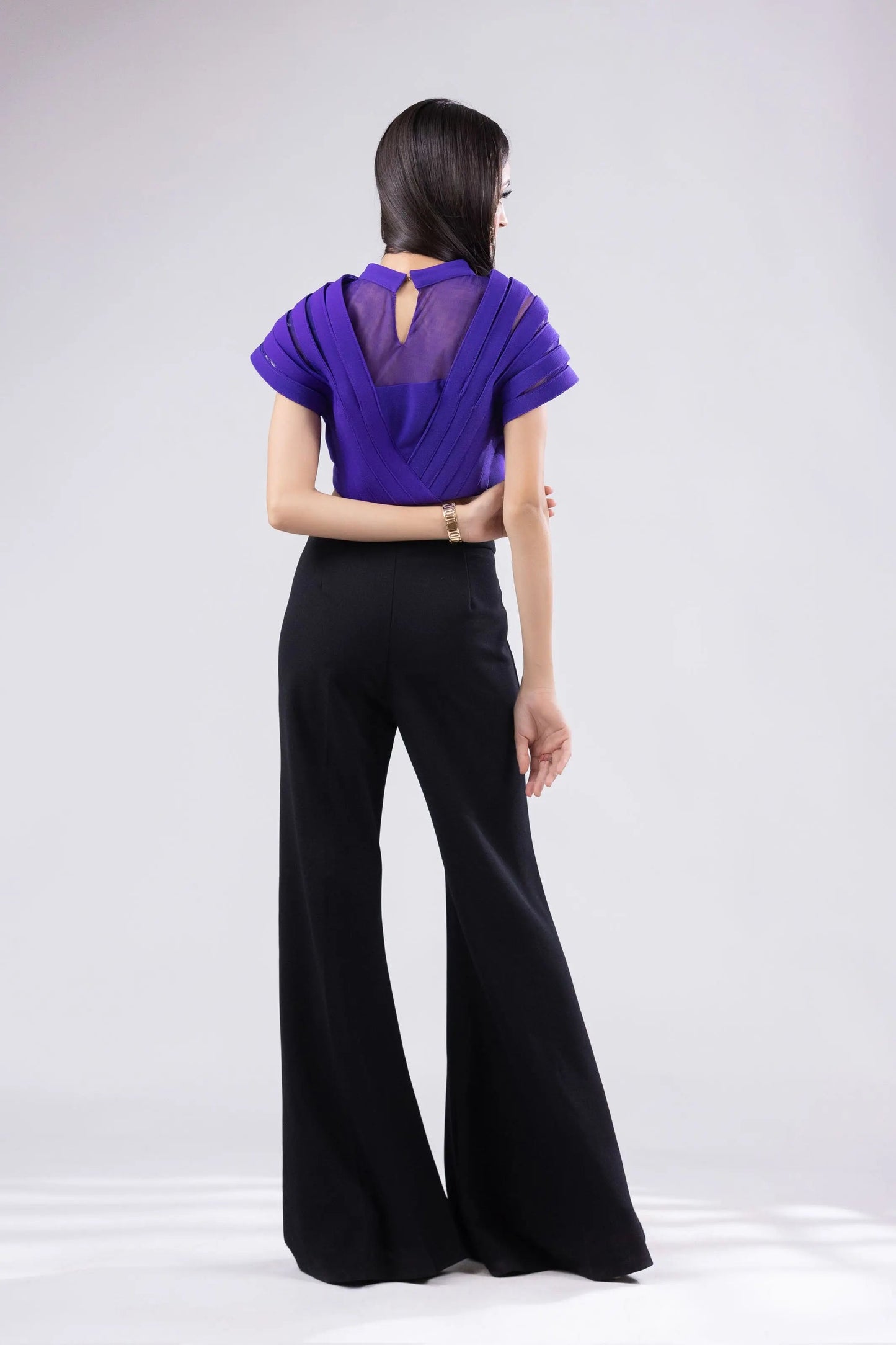 Purple Halterneck Top