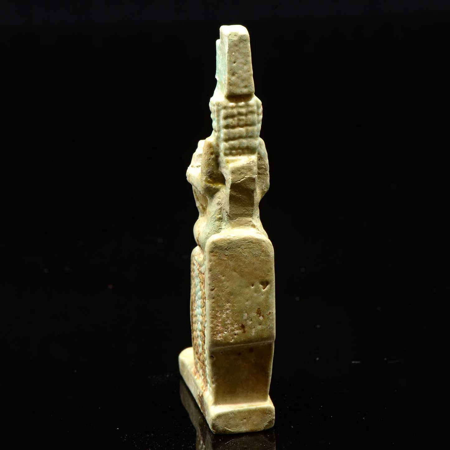 An Egyptian Faience Isis & Horus Amulet, 26th Dynasty, ca. 664-525 BCE