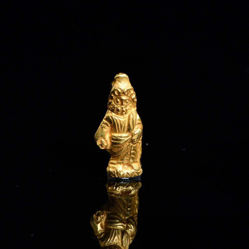 An Egyptian Gold Amulet of Zeus Serapis, Roman Imperial Period, ca. 1st Century CE