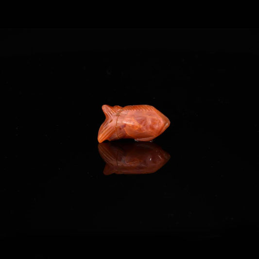 An Rare Egyptian Carnelian Fish Amulet, Middle Kingdom,  ca. 2040 - 1783 BCE