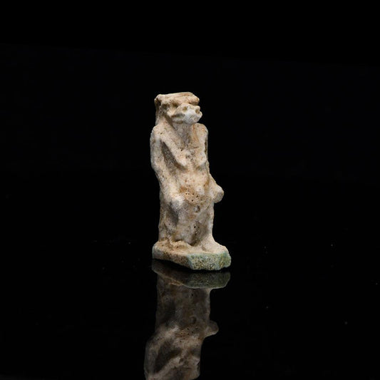 An Egyptian Faience Amulet of Taweret, Late Period, ca. 664 - 332 BCE