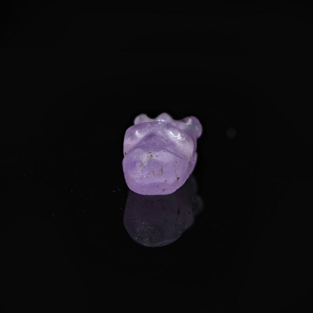 An Egyptian Amethyst Hippopotamus Head Amulet, Middle Kingdom, ca. 2017 - 1730 BCE