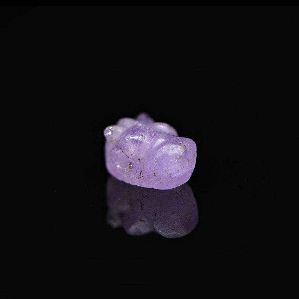 An Egyptian Amethyst Hippopotamus Head Amulet, Middle Kingdom, ca. 2017 - 1730 BCE