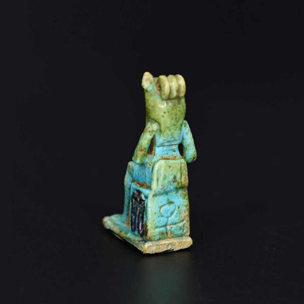 An Egyptian Faience Amulet of Sekhmet, Ptolemaic Period, ca. 300 - 30 BCE