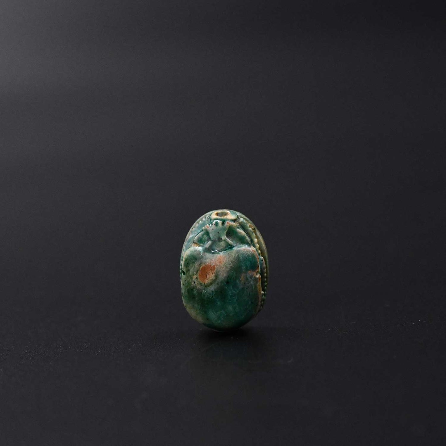 An Egyptian Glazed Steatite Scarab, New Kingdom, ca. 1550 - 1069 BCE