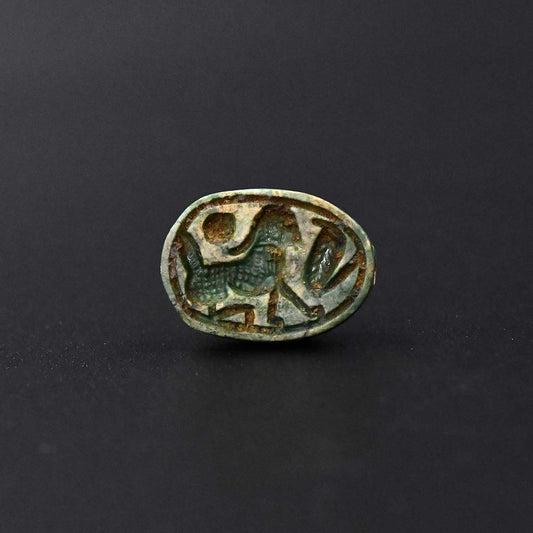 An Egyptian Glazed Steatite Scarab, New Kingdom, ca. 1550 - 1069 BCE