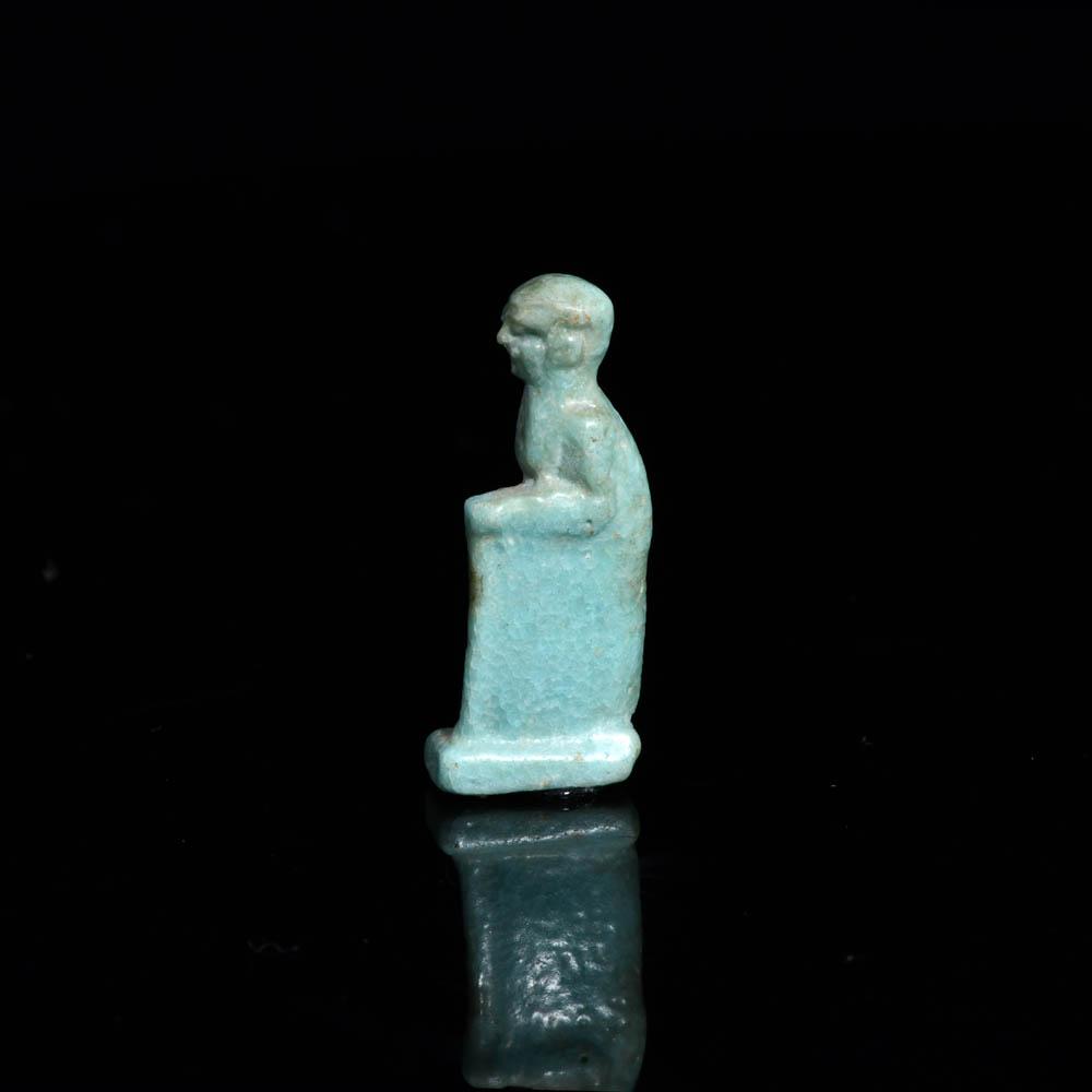 An Egyptian Amulet of a Priest, New Kingdom, 18th Dynasty, ca. 1550 - 1069 BCE
