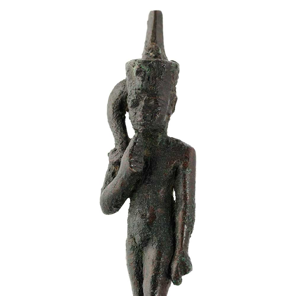 An Egyptian Bronze Figure of Harpokrates, Late Period ca. 664 - 552 BCE