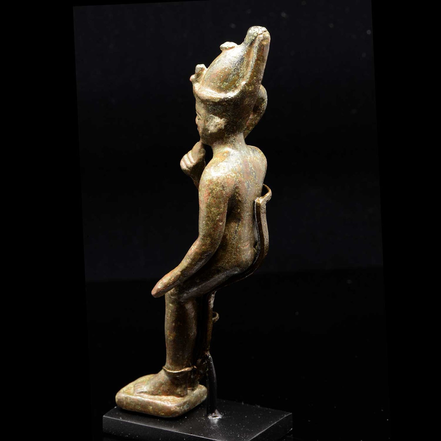 An Egyptian Bronze Figure of Harpokrates, Saite Period, ca. 664 - 552 BCE