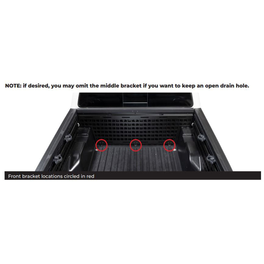 Putco 19-21 Toyota Tacoma - 5ft (Short Box) Molle Front Panel (put195303)