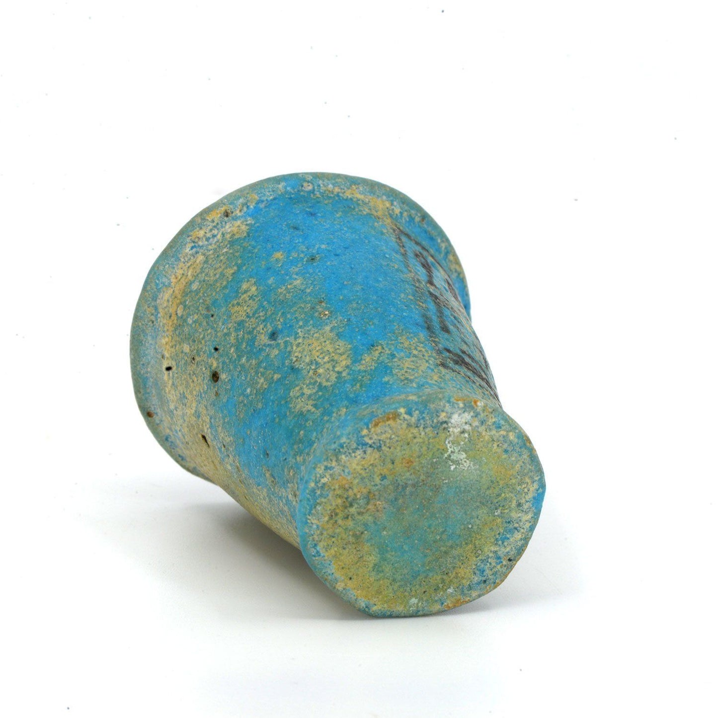 An Egyptian Blue Faience Offering Cup for Ramesses the Great, 19th Dynasty ca. 1279-1213 BCE