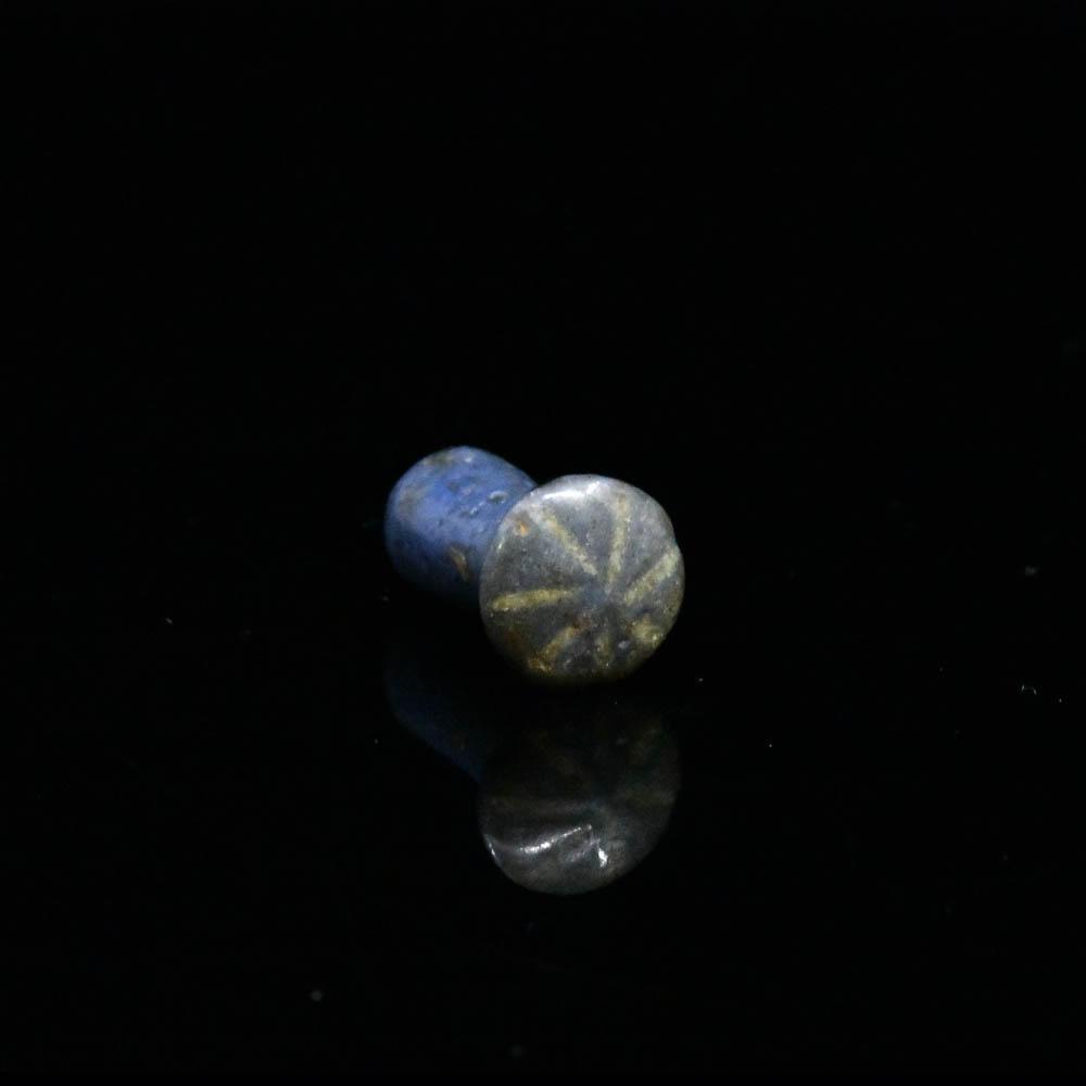 An Egyptian Faience Ear Stud, Amarna Period, ca. 1353-1336 BCE