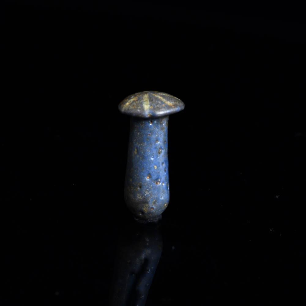 An Egyptian Faience Ear Stud, Amarna Period, ca. 1353-1336 BCE