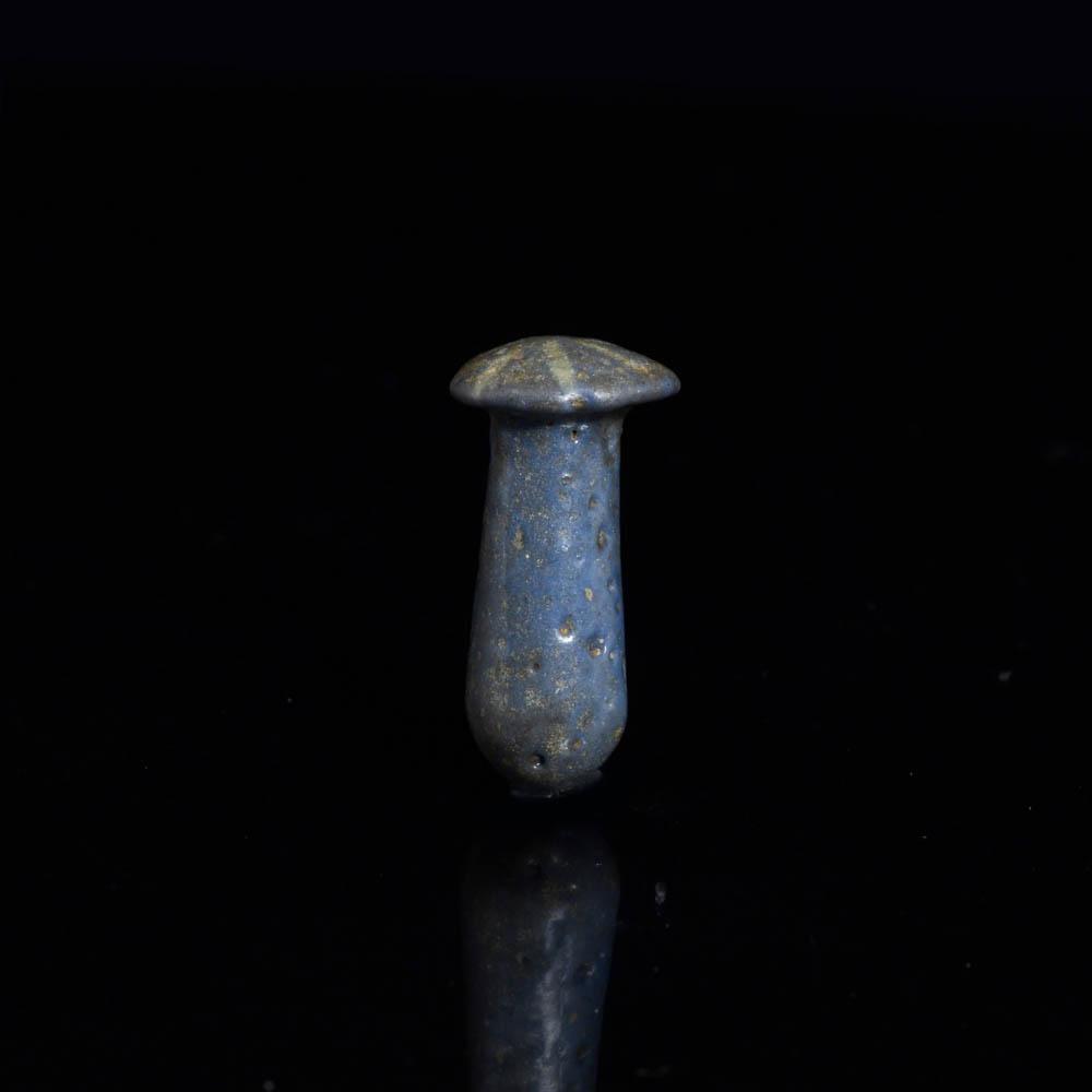 An Egyptian Faience Ear Stud, Amarna Period, ca. 1353-1336 BCE