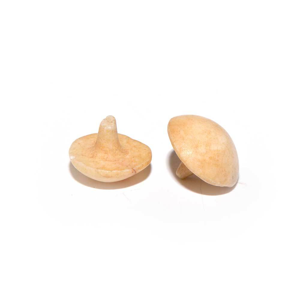 A pair of Egyptian Alabaster Earring Plugs, New Kingdom, 18th Dynasty, ca. 1550 - 1295 BCE