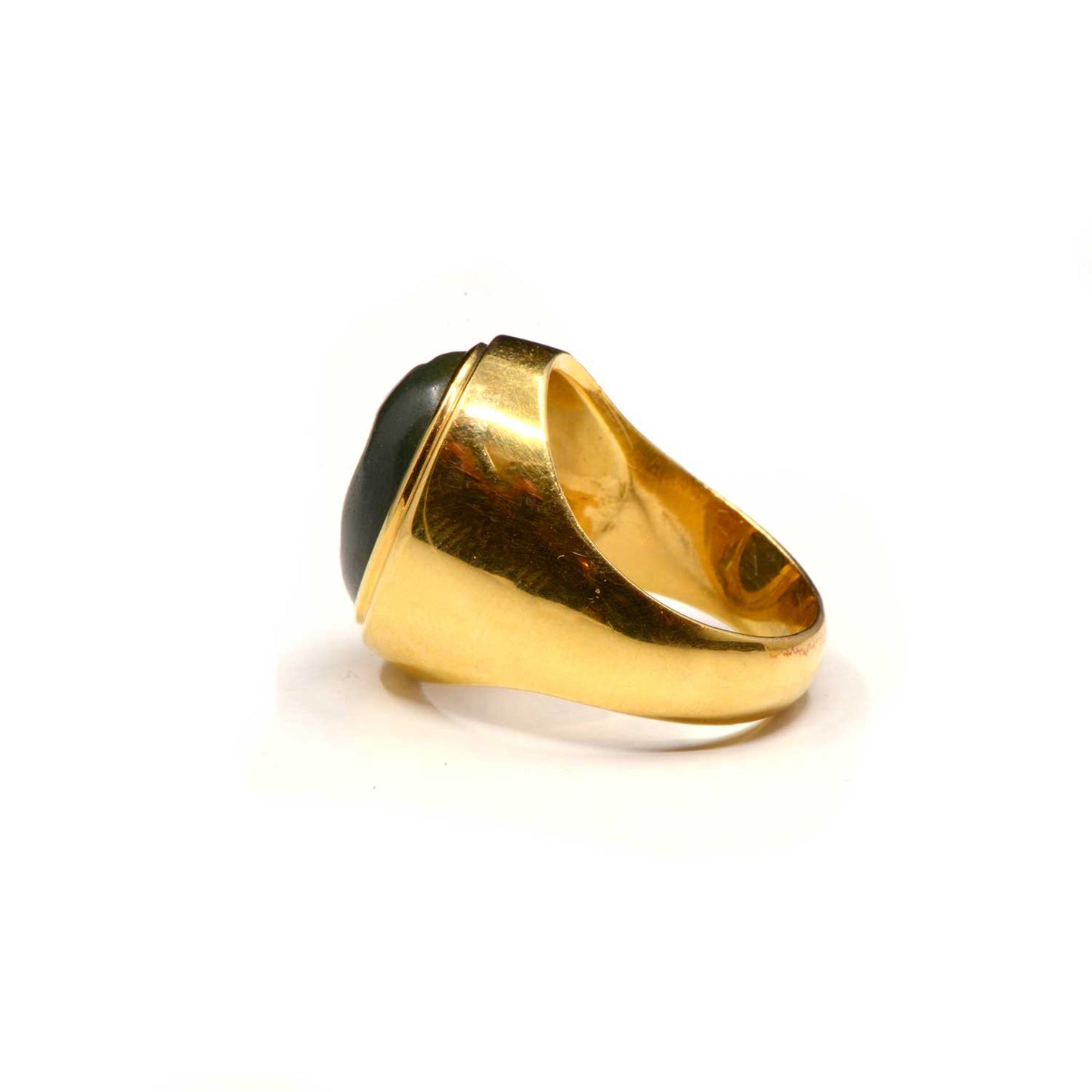 An Egypto-Roman Green Jasper Intaglio ringstone, Ptolemaic - Roman Period, ca. 1st century BCE/CE